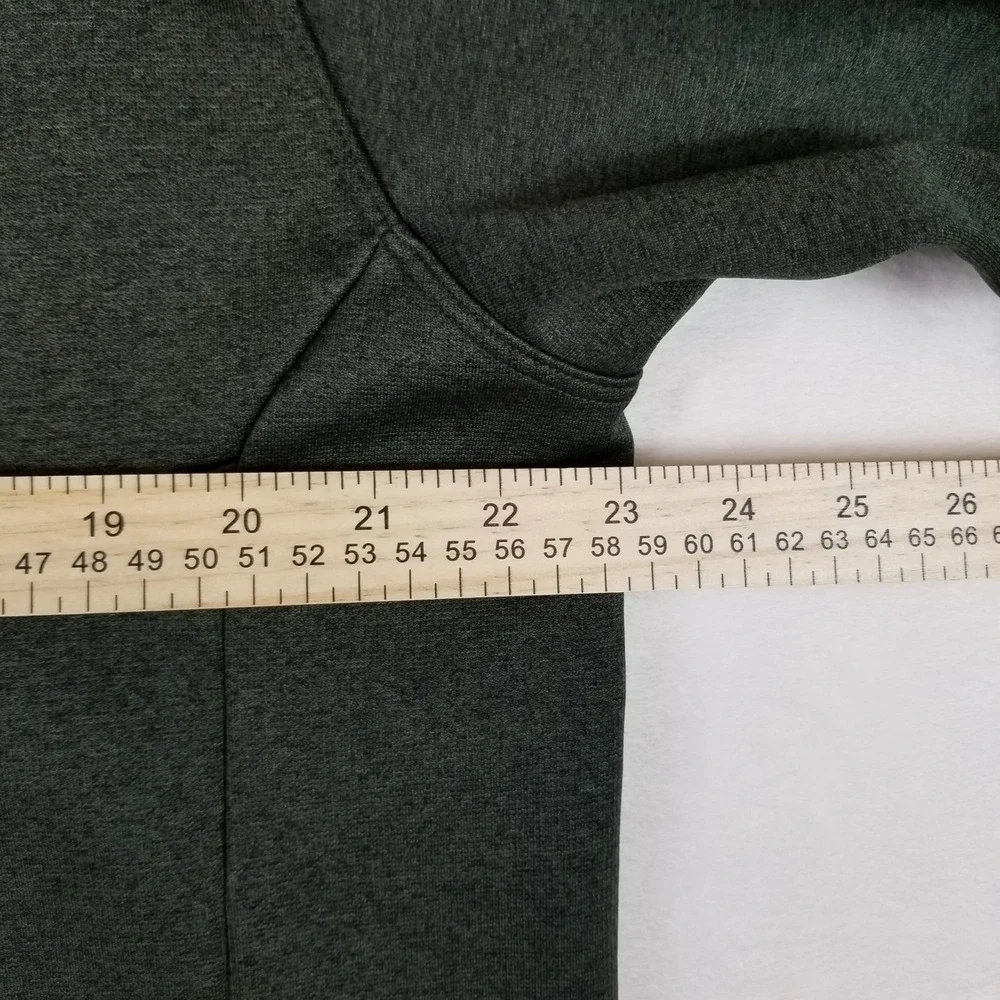 The North Face Mens XL Quarter‎ Zip Fleece Pullover Jacket Forest Green Heather